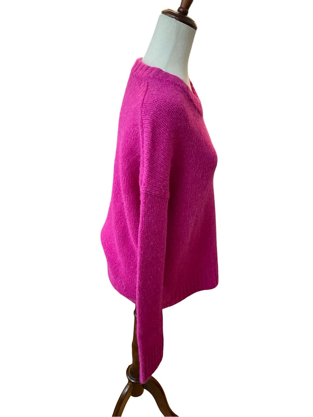 A.L.C. Lynia Fisherman Sweater Electric Pink - Picture 5 of 16